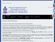 Tablet Screenshot of memorialpresbyteriancharlotte.org